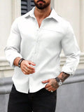 Solid White Full Sleeve Shirt – Premium Casual & Smart Wear