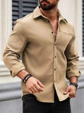 Sand Beige Full Sleeve Shirt – Premium Casual Essential